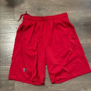 Under Armour Men's Vibrant Red Athletic Shorts